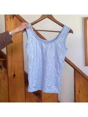 White House Black Market blue sparkly tank top Size XS